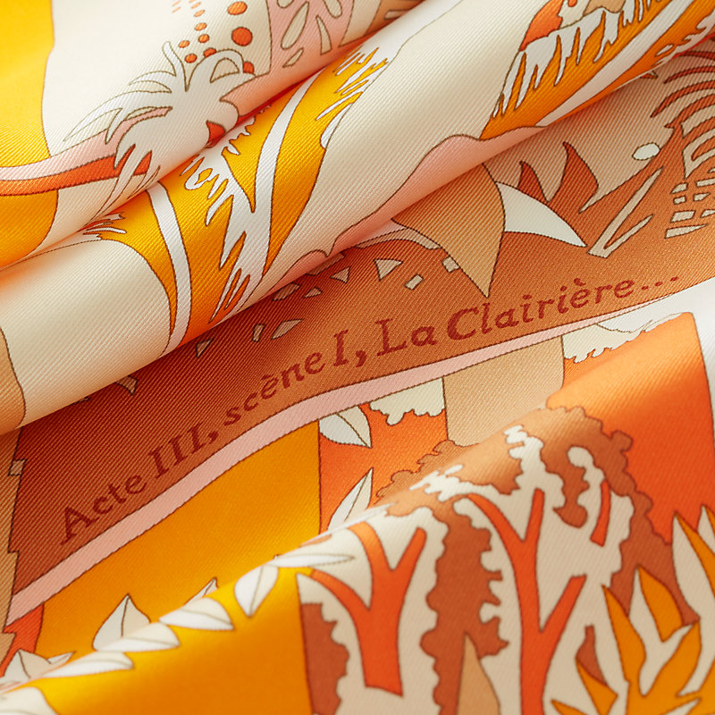 Acte III, Scene I, La Clairiere Decoupage scarf 70 | Hermès Mainland China